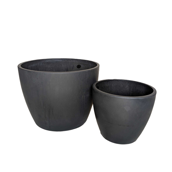 Black and TerraCotta Eco Pots