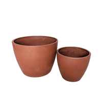 Black and TerraCotta Eco Pots